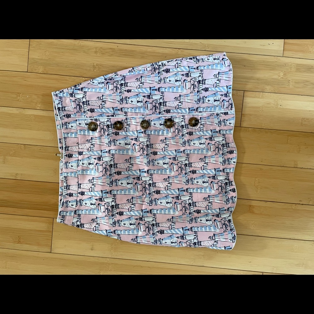 NWT Lauren James lighthouse print skirt